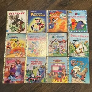 Vintage golden books, lot #12, 20 books
